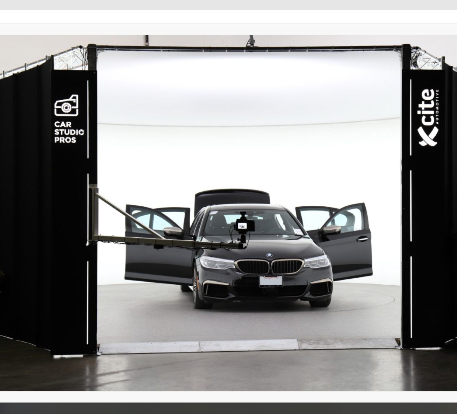 Xcite 360 Studio Booth in operation